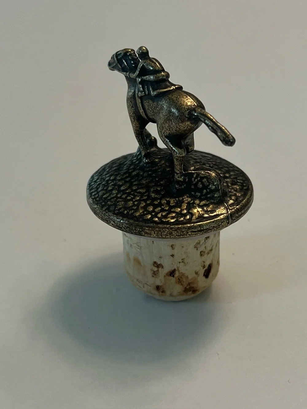 Blanton’s Single Barrel Bourbon Whiskey Horse and Jockey Cork Stopper Letter L